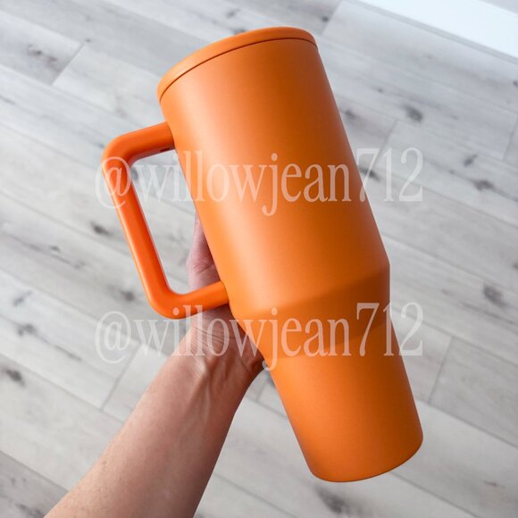 Only 1! “Tangerine" HydroJug 40 oz Traveler Tumbler - Seasonal Summer Color - Picture 3 of 5